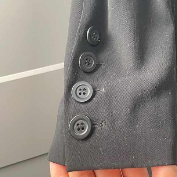 Vintage Escada Margaretha Ley Black and White ' Piano ' Dress Removable Collar - Picture 8 of 9